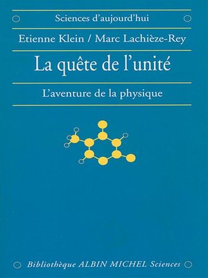 cover image of La Quête de l'unité